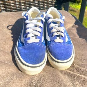 Girls blue vans size 12.5
